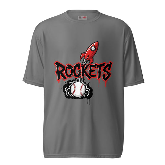 Active | Moisture Wicking Shirt | Rockets Baseball | Alt Logo