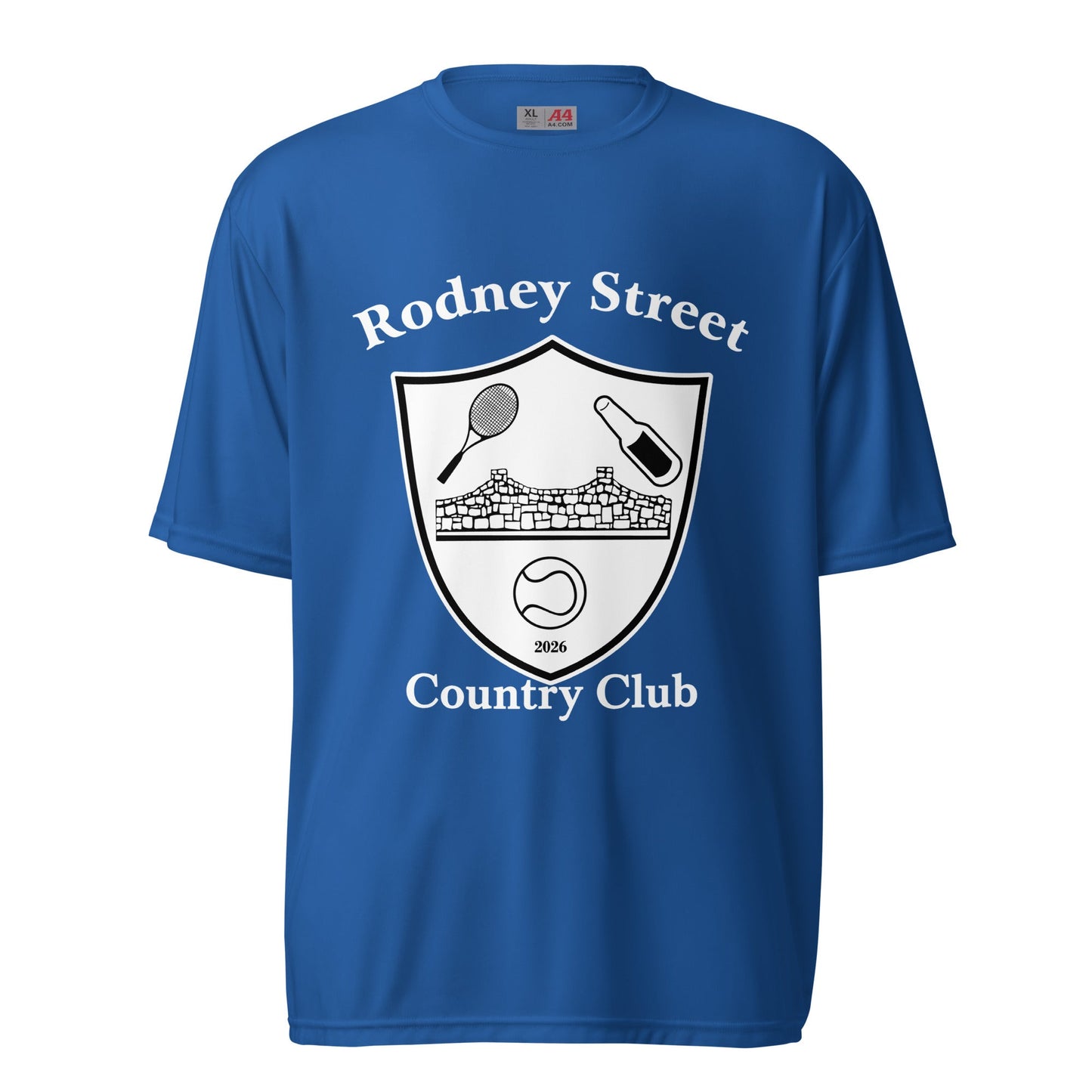 Active | Moisture Wicking Shirt | Rodney Street CC Tennis | Crest Logo