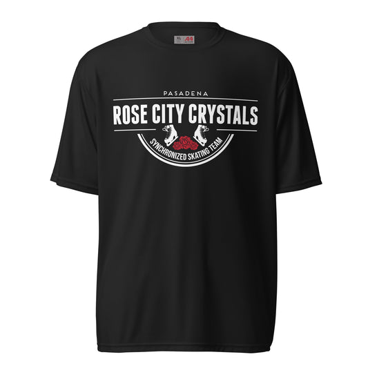 Active | Moisture Wicking Shirt | Rose City Crystals | Script Logo