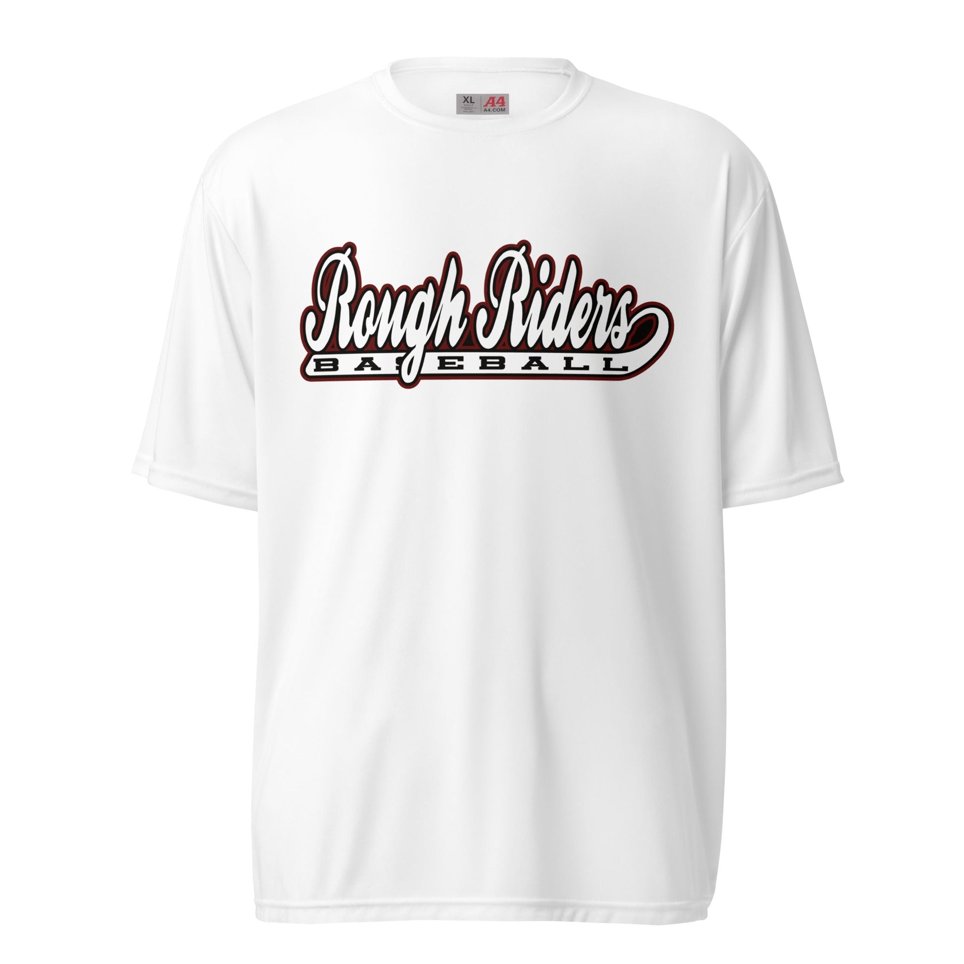 Active | Moisture Wicking Shirt | Rough Riders | Baseball Script Logo