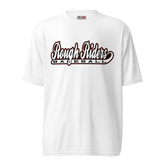Active | Moisture Wicking Shirt | Rough Riders | Baseball Script Logo