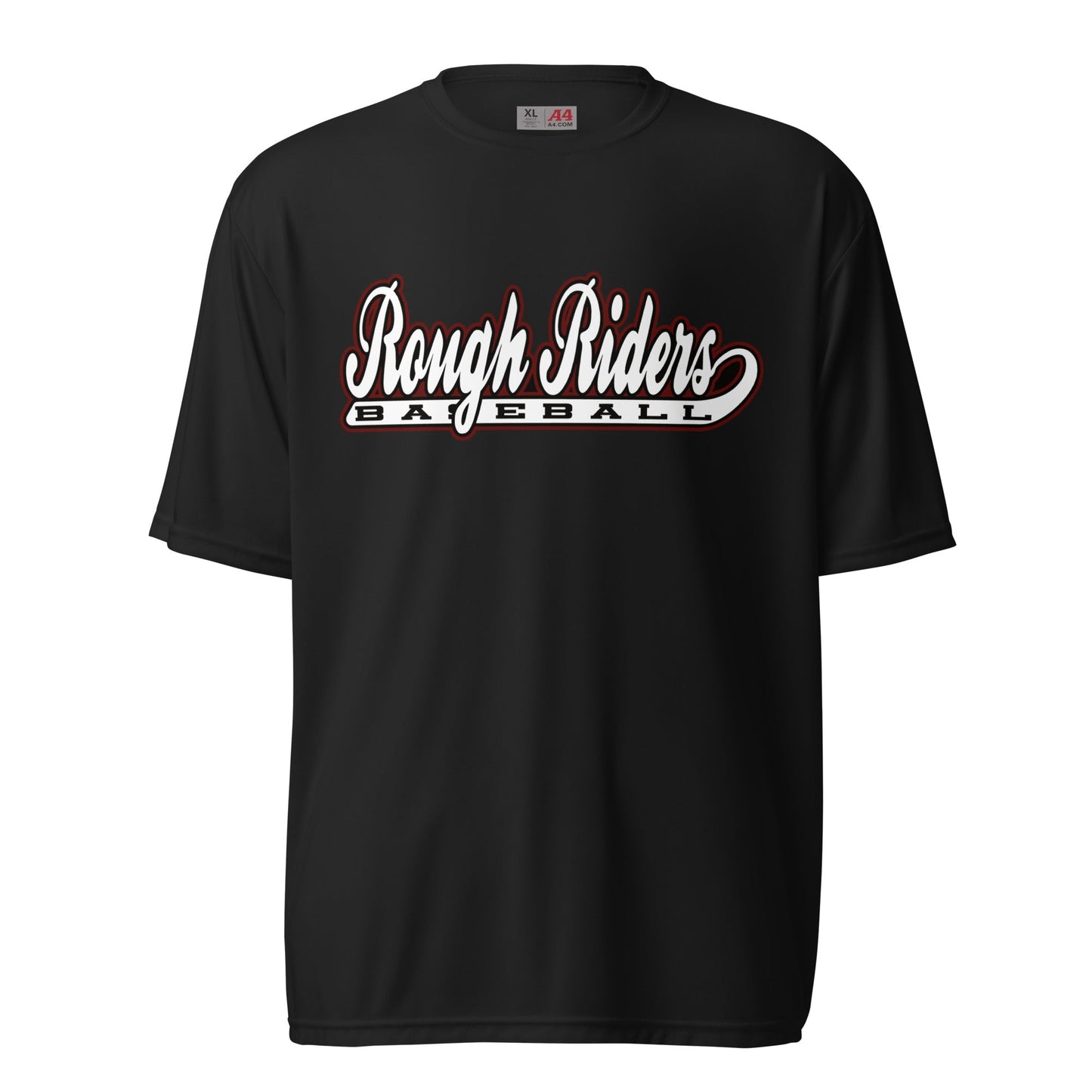 Active | Moisture Wicking Shirt | Rough Riders | Baseball Script Logo