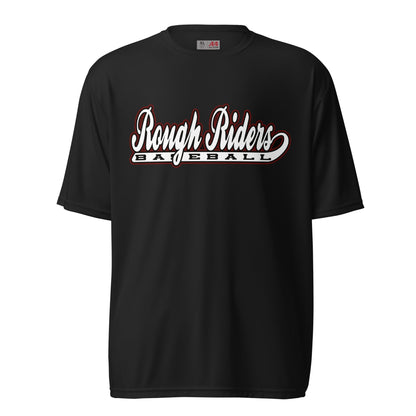 Active | Moisture Wicking Shirt | Rough Riders | Baseball Script Logo