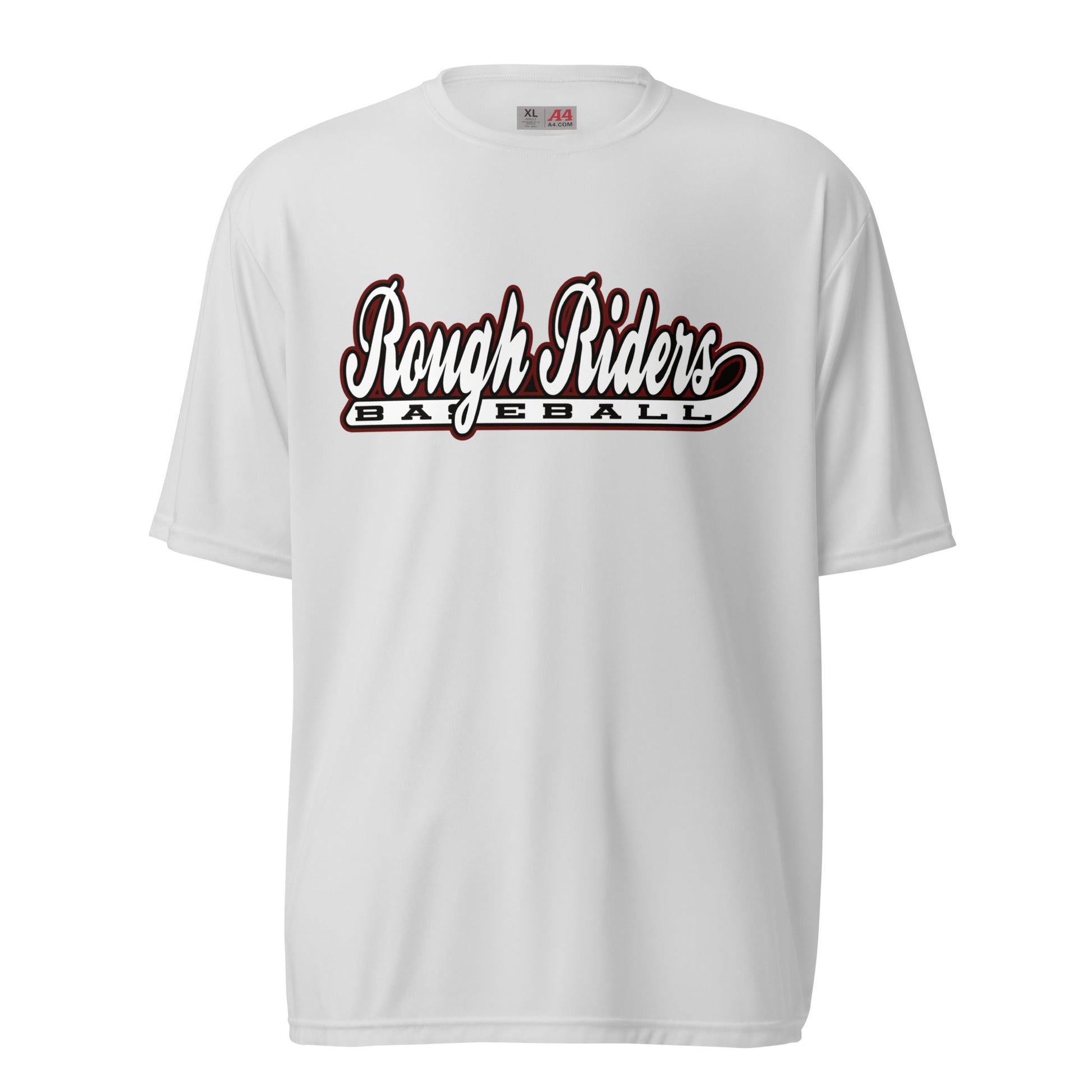 Active | Moisture Wicking Shirt | Rough Riders | Baseball Script Logo