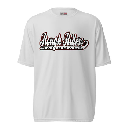 Active | Moisture Wicking Shirt | Rough Riders | Baseball Script Logo