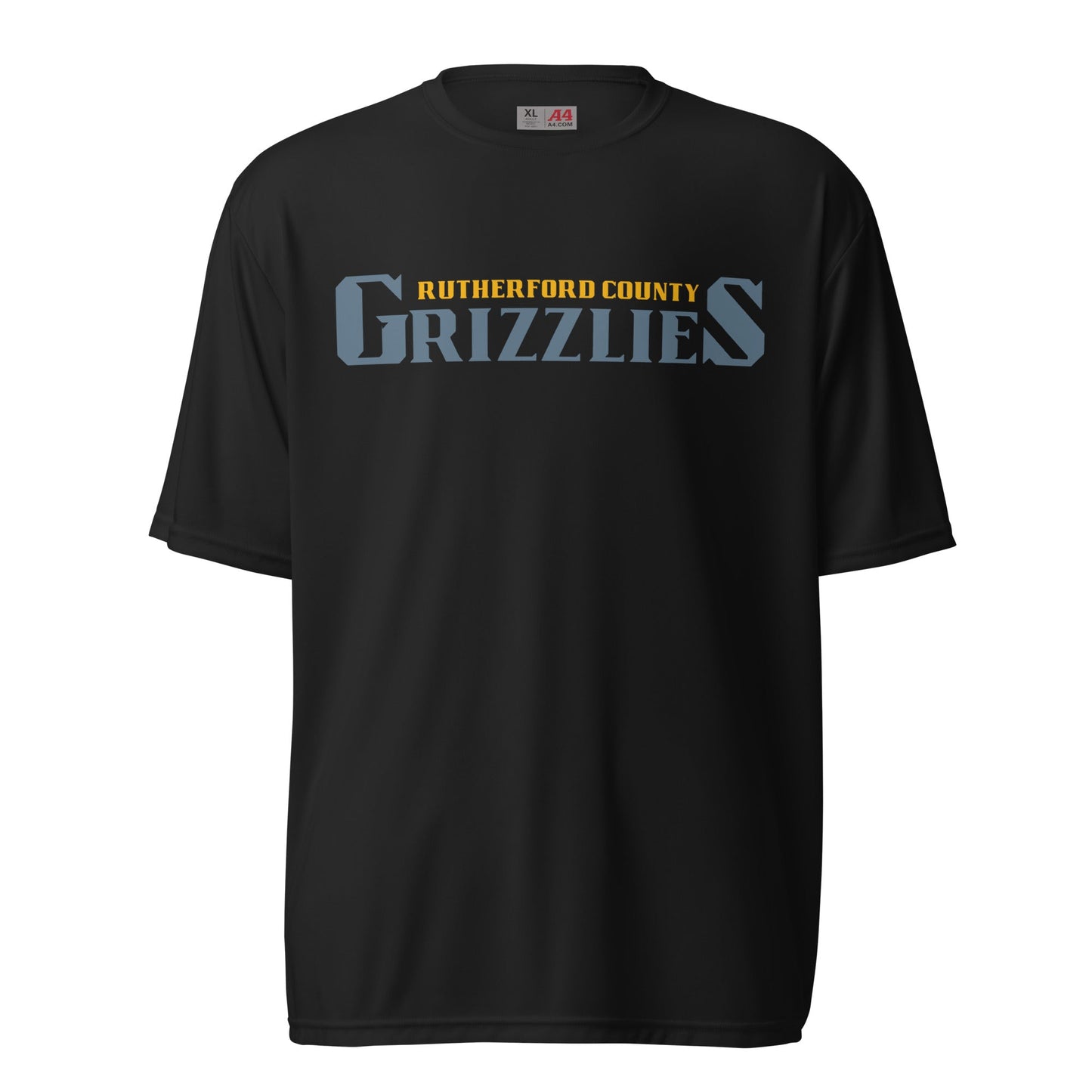 Active | Moisture Wicking Shirt | Rutherford County Grizzlies Football | Alt Script Logo