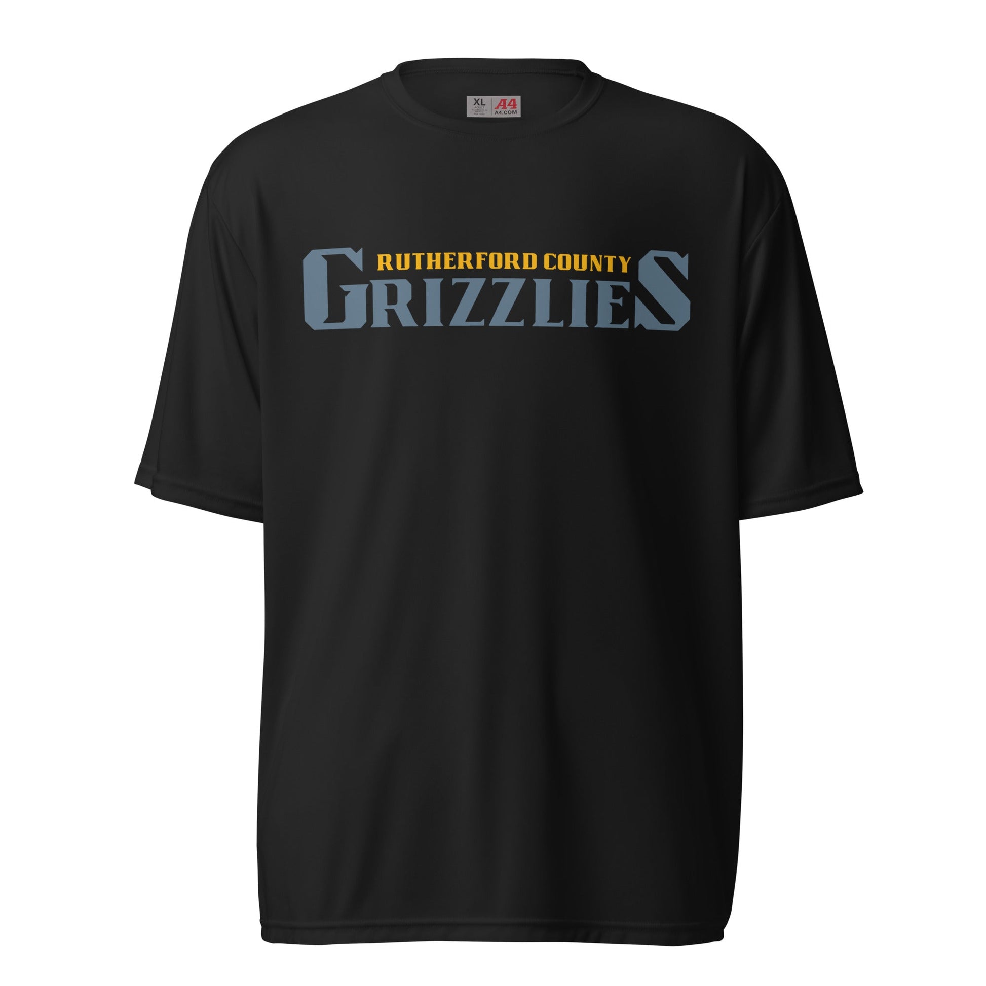 Active | Moisture Wicking Shirt | Rutherford County Grizzlies Football | Alt Script Logo