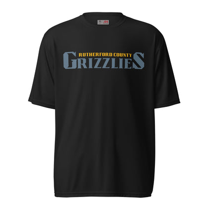 Active | Moisture Wicking Shirt | Rutherford County Grizzlies Football | Alt Script Logo
