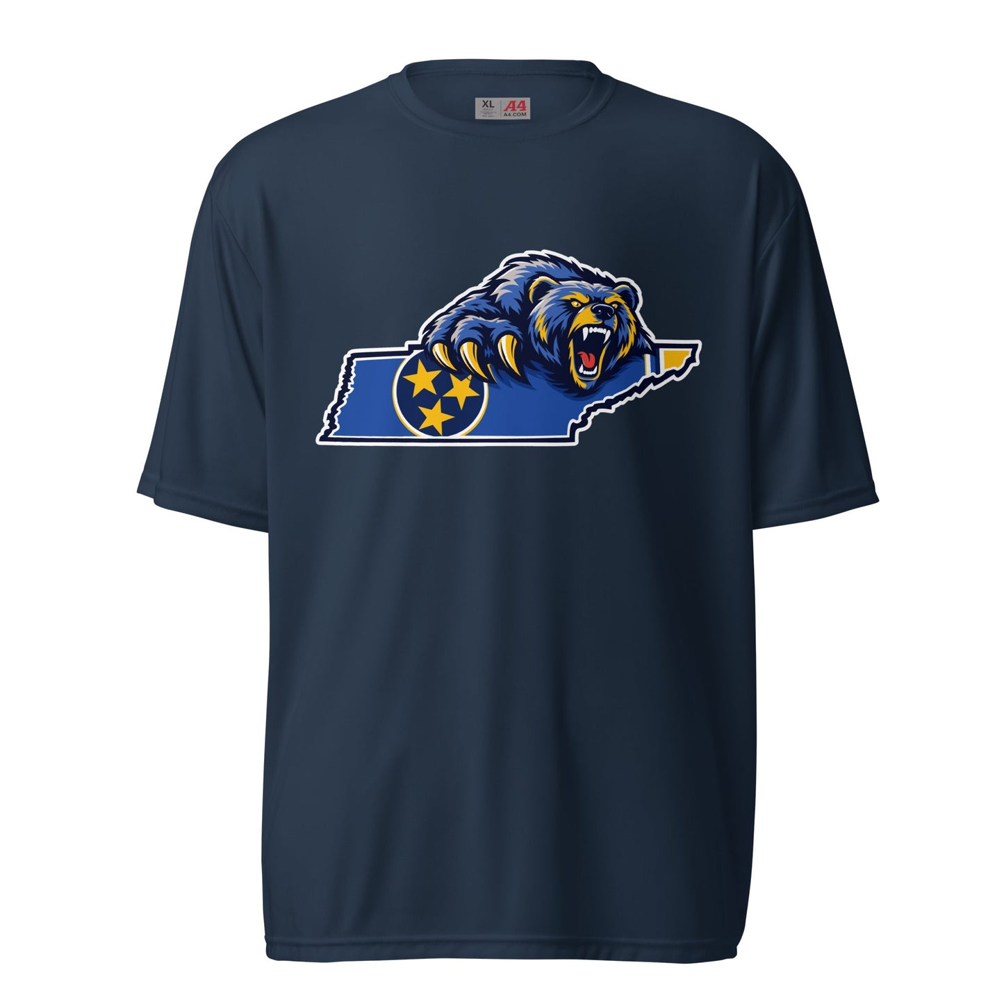 Active | Moisture Wicking Shirt | Rutherford County Grizzlies Football | Tennessee Logo