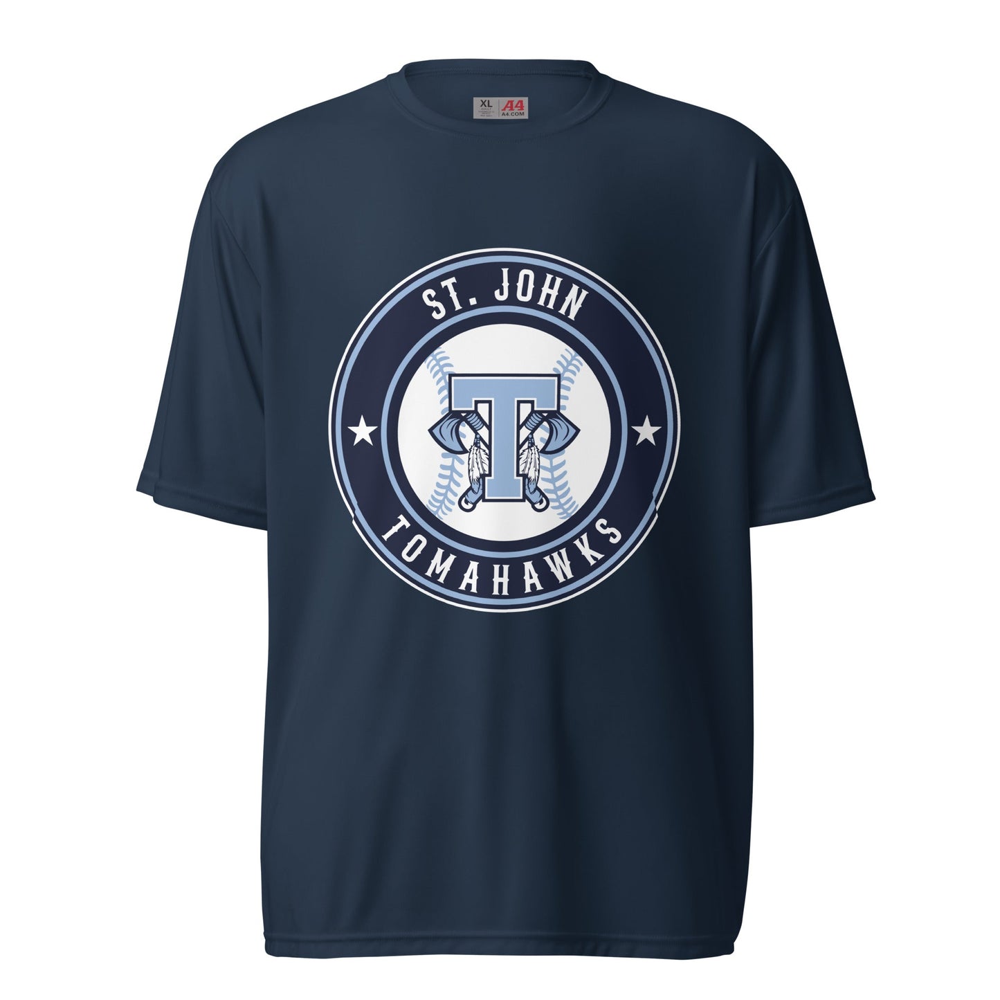 Active | Moisture Wicking Shirt | Saint John Tomahawks | Badge Logo
