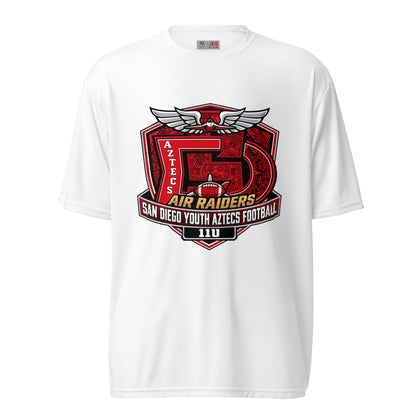 Active | Moisture Wicking Shirt | San Diego Youth Aztecs Football 11u Air Raiders | Shield Logo