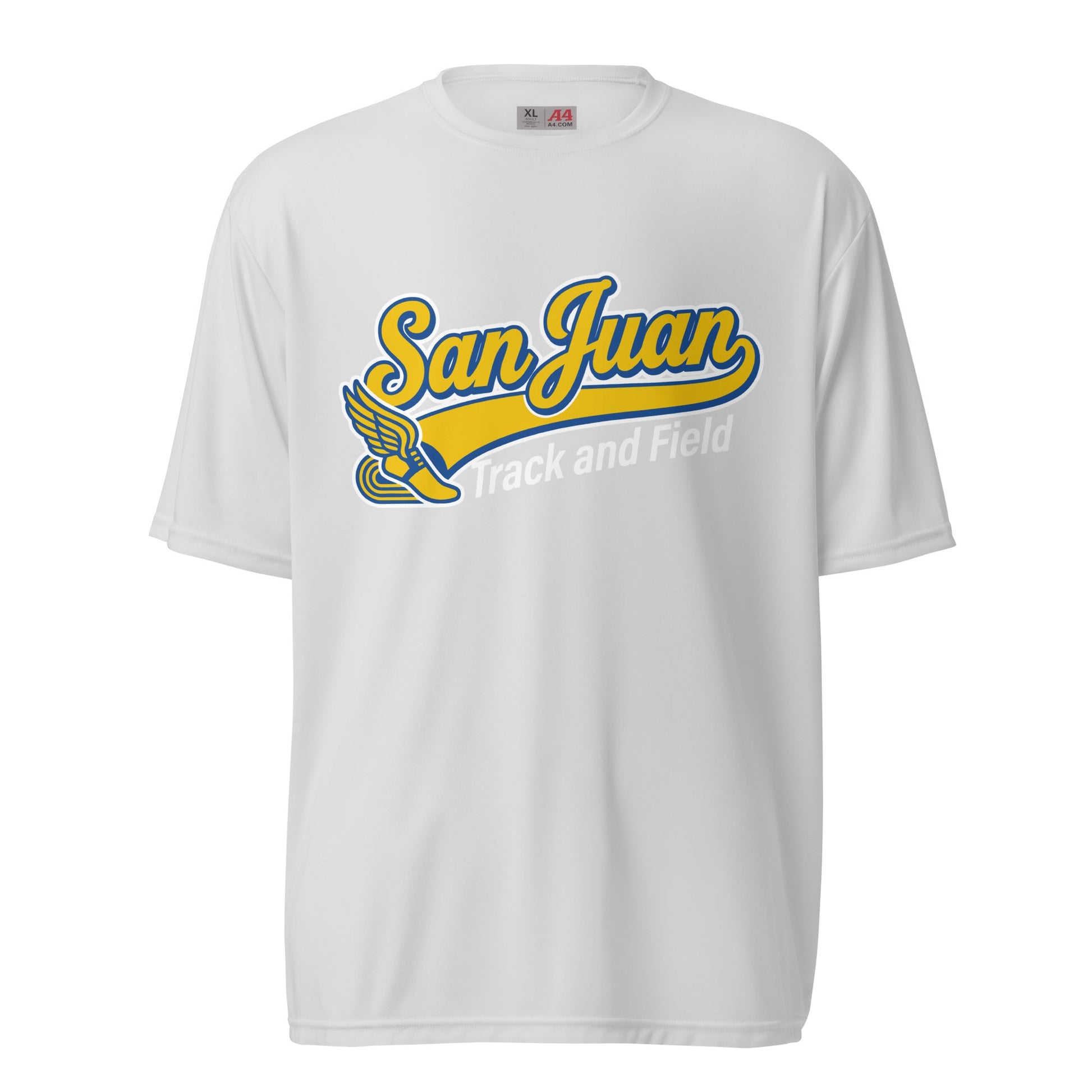 Active | Moisture Wicking Shirt | San Juan Track and Field | Script Logo