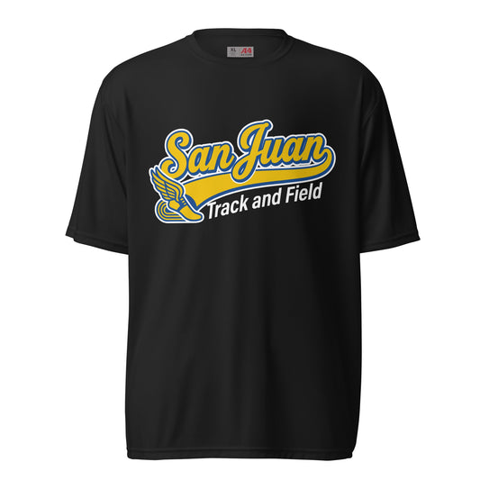 Active | Moisture Wicking Shirt | San Juan Track and Field | Script Logo