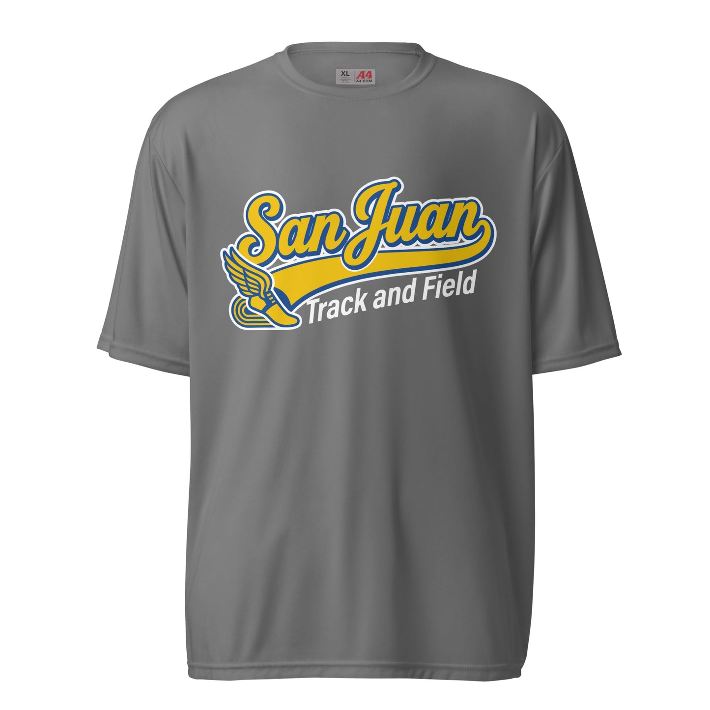 Active | Moisture Wicking Shirt | San Juan Track and Field | Script Logo