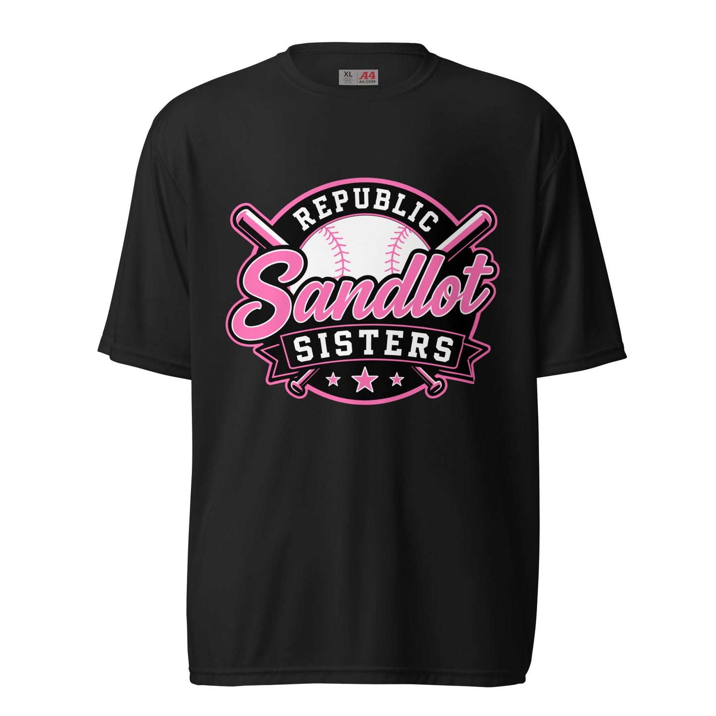 Active | Moisture Wicking Shirt | Sandlot Sisters | Badge Logo