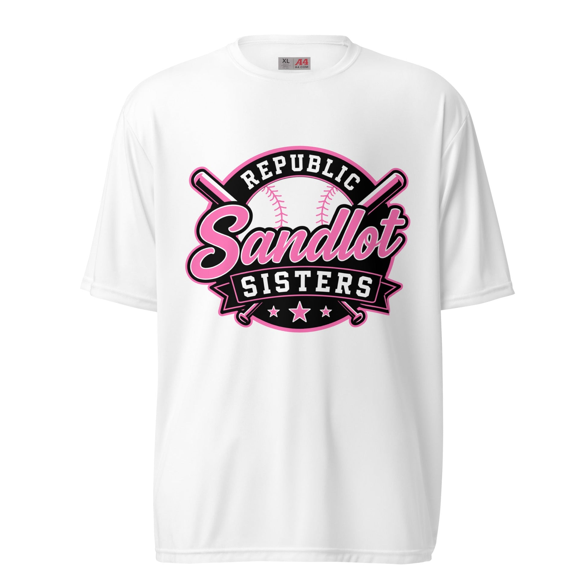 Active | Moisture Wicking Shirt | Sandlot Sisters | Badge Logo