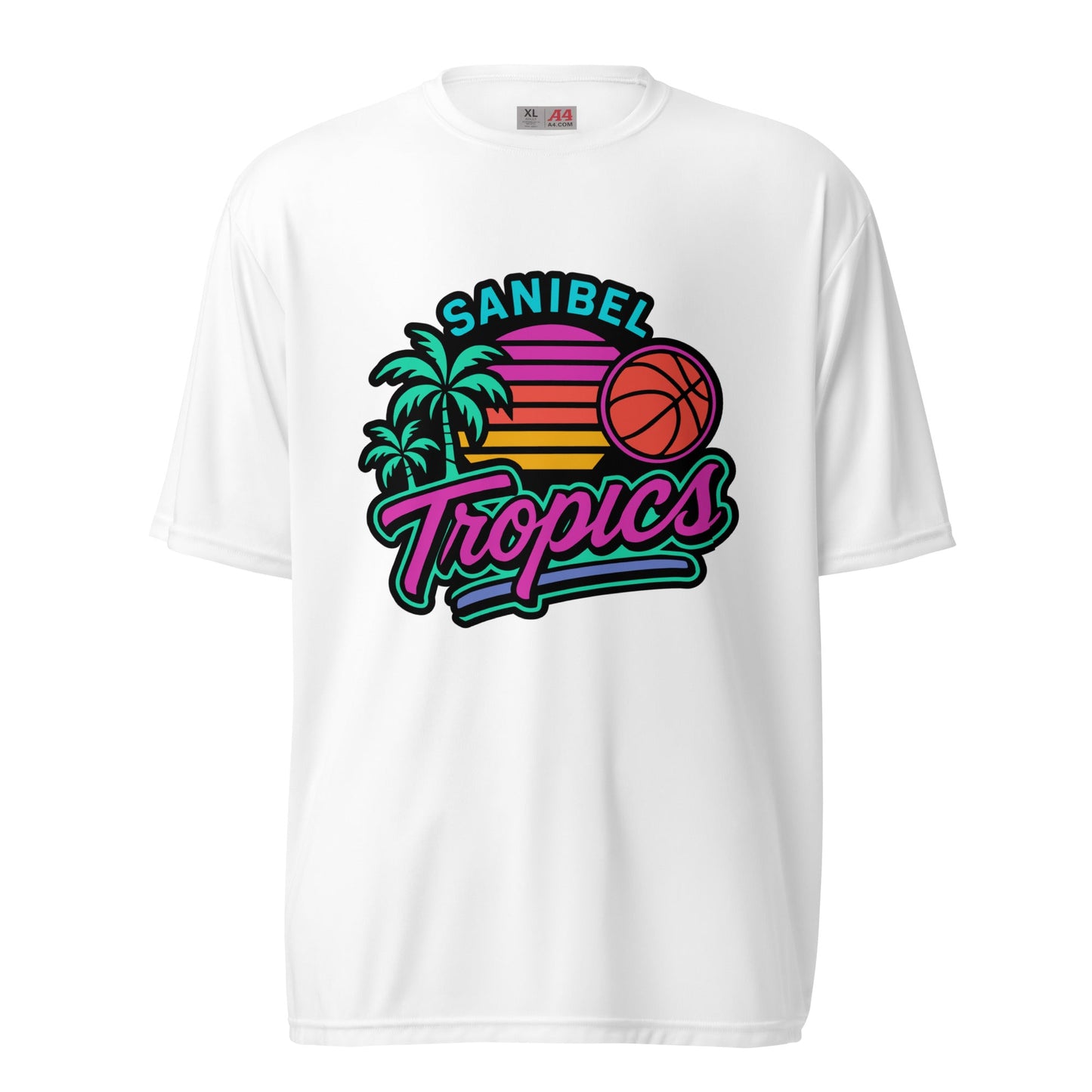 Active | Moisture Wicking Shirt | Sanibel Tropics | Coastal Clash Logo