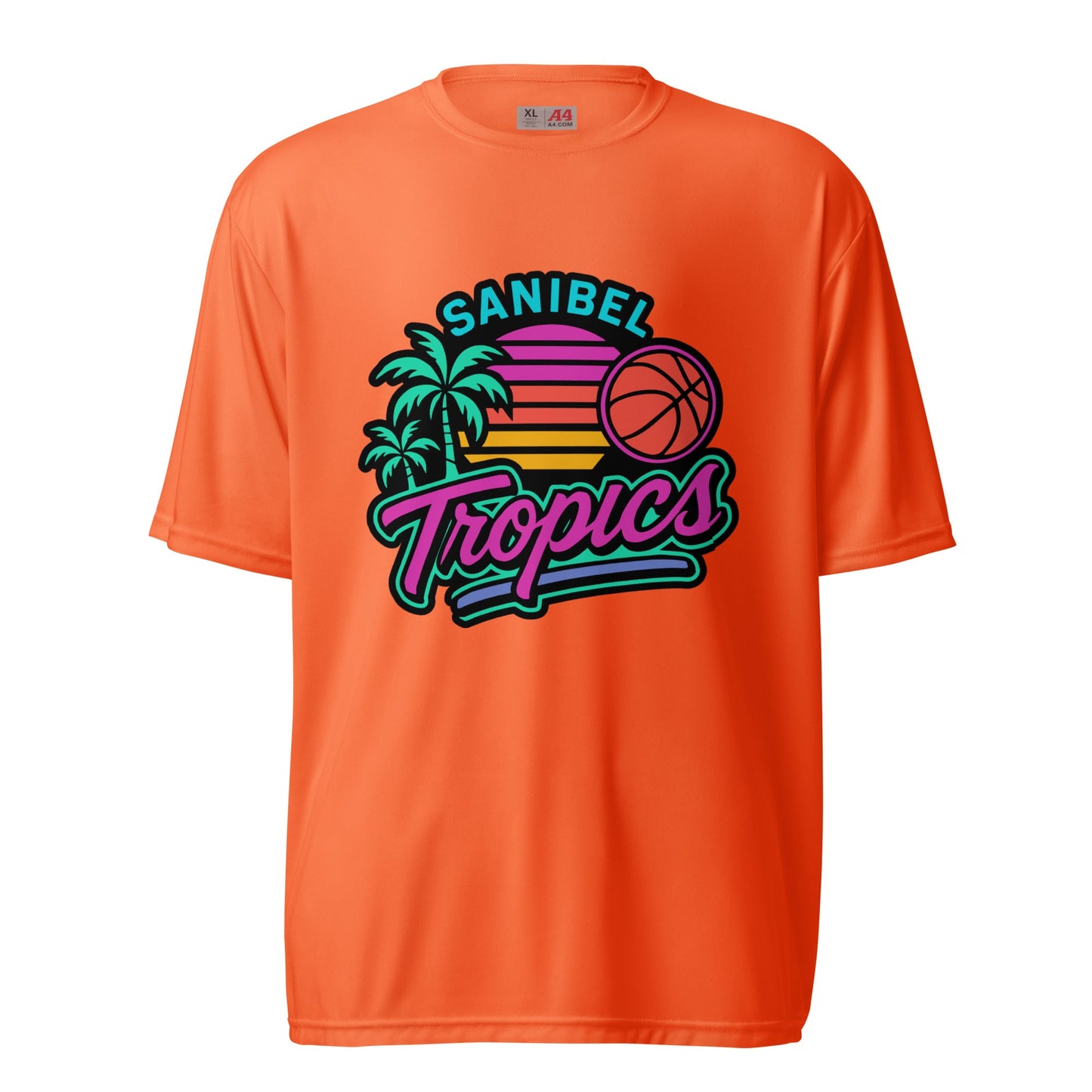 Active | Moisture Wicking Shirt | Sanibel Tropics | Coastal Clash Logo
