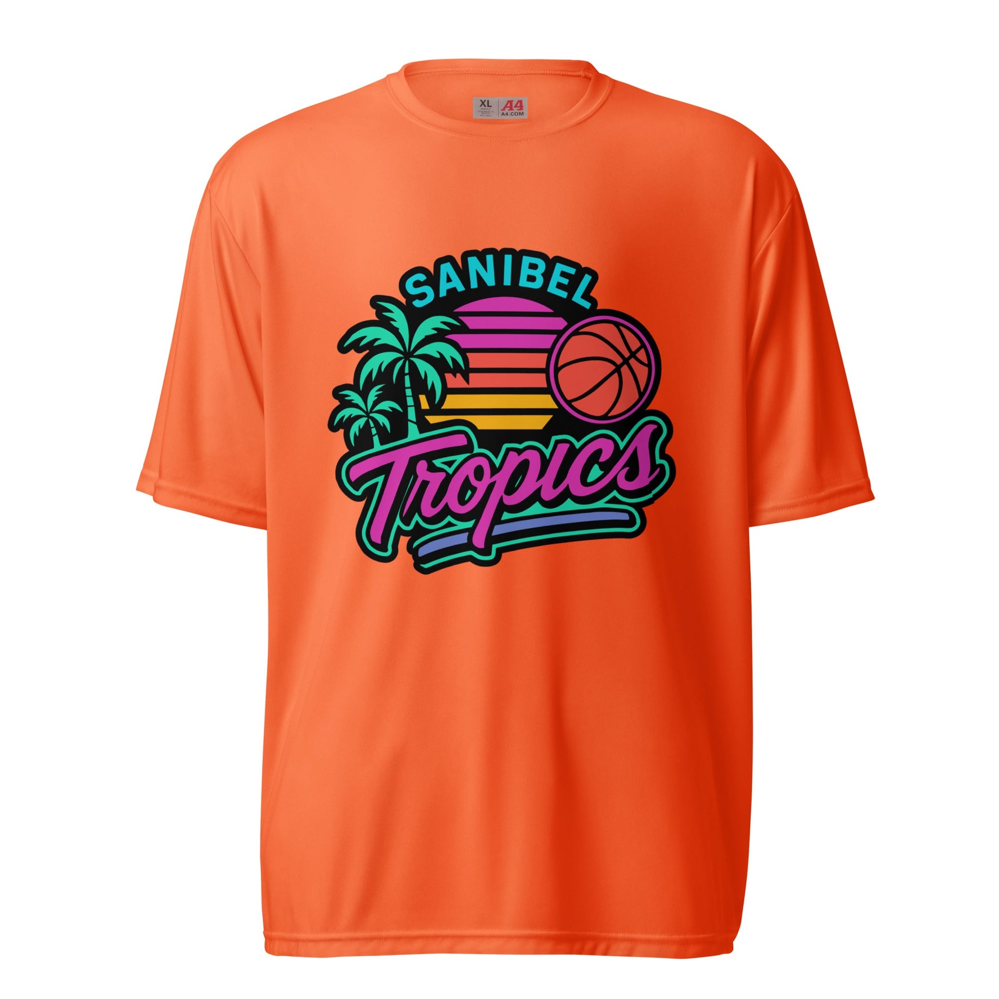 Active | Moisture Wicking Shirt | Sanibel Tropics | Coastal Clash Logo