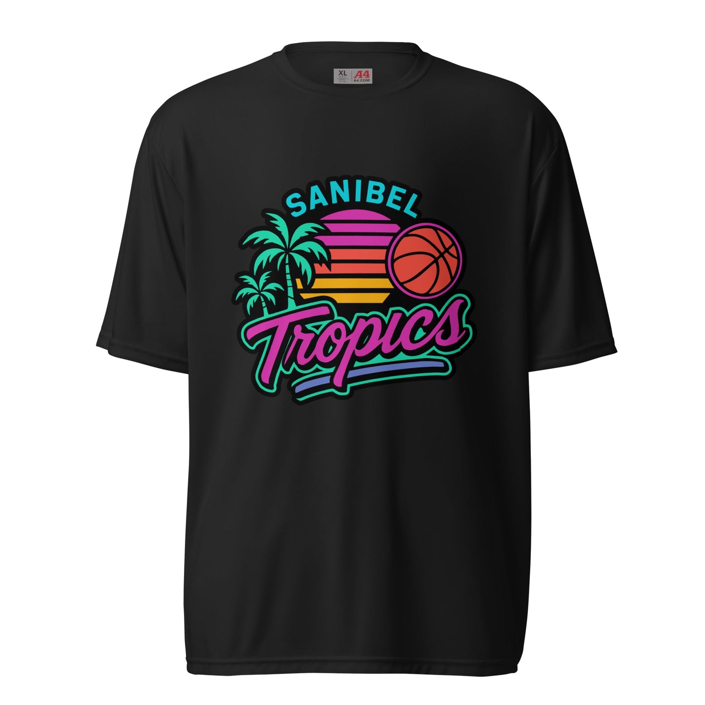 Active | Moisture Wicking Shirt | Sanibel Tropics | Coastal Clash Logo