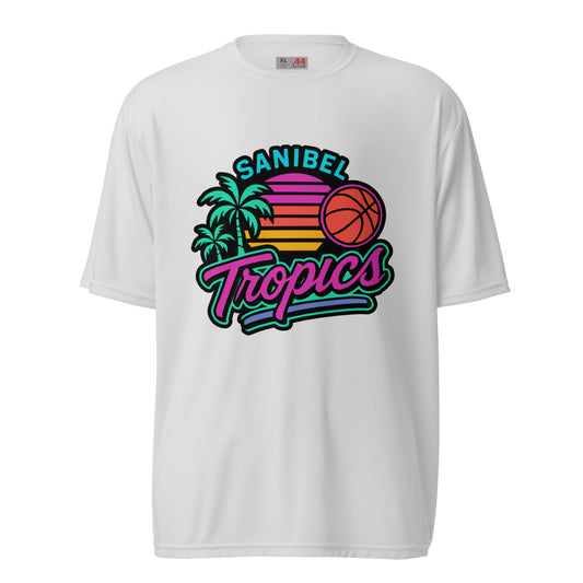 Active | Moisture Wicking Shirt | Sanibel Tropics | Coastal Clash Logo