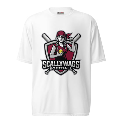 Active | Moisture Wicking Shirt | Scallywags Softball | Crest Logo