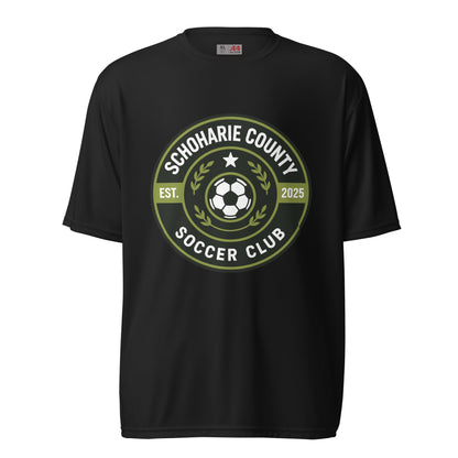 Active | Moisture Wicking Shirt | Schoharie County Soccer Club | Badge Logo