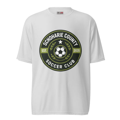 Active | Moisture Wicking Shirt | Schoharie County Soccer Club | Badge Logo
