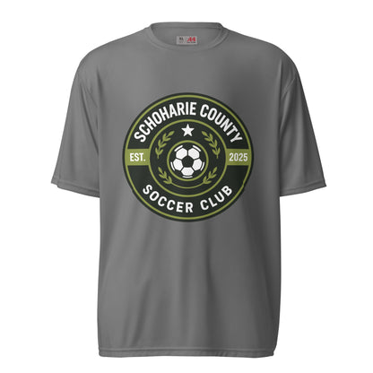 Active | Moisture Wicking Shirt | Schoharie County Soccer Club | Badge Logo
