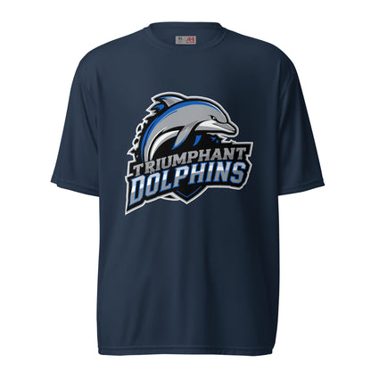 Active | Moisture Wicking Shirt | SE Triumphant Dolphins | Dolphins Mascot Logo