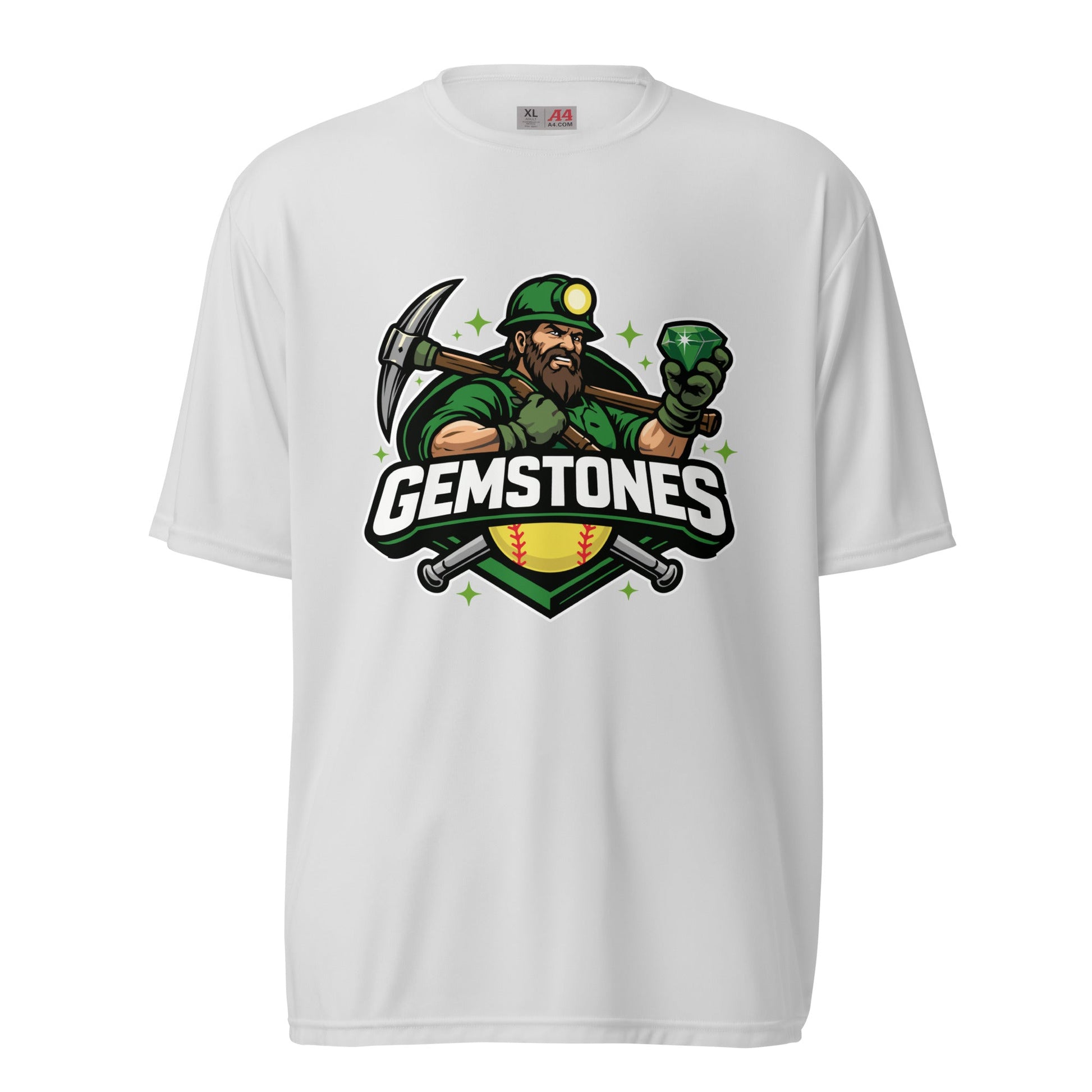 Active | Moisture Wicking Shirt | Silver Valley Gemstones | Emerald Valley Logo