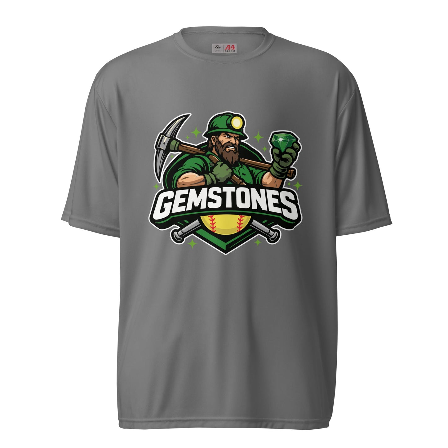 Active | Moisture Wicking Shirt | Silver Valley Gemstones | Emerald Valley Logo