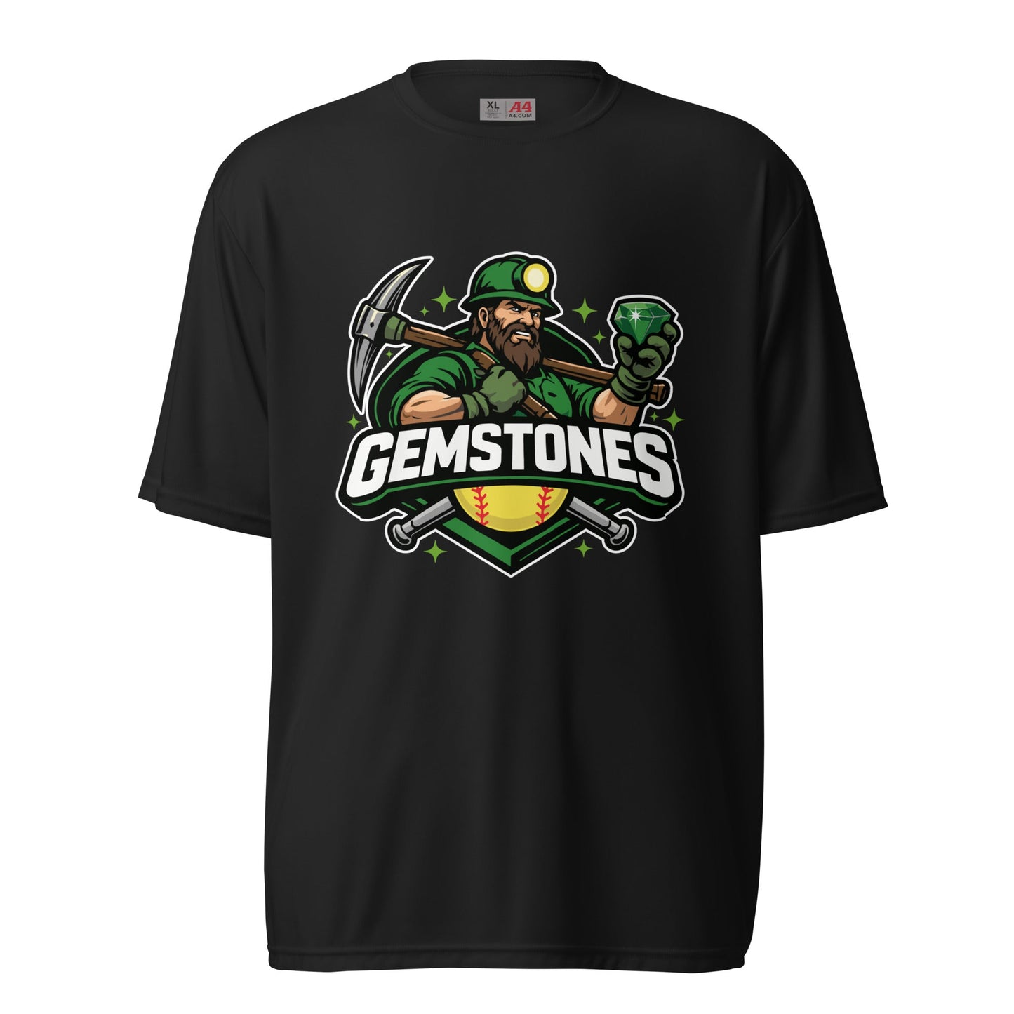 Active | Moisture Wicking Shirt | Silver Valley Gemstones | Emerald Valley Logo