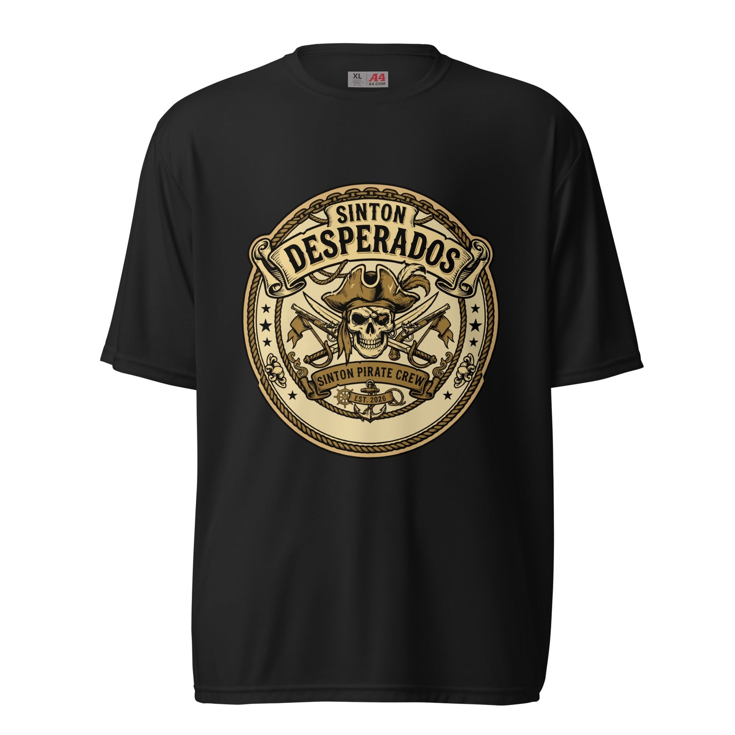 Active | Moisture Wicking Shirt | Sinton Desperados Baseball | Badge Logo