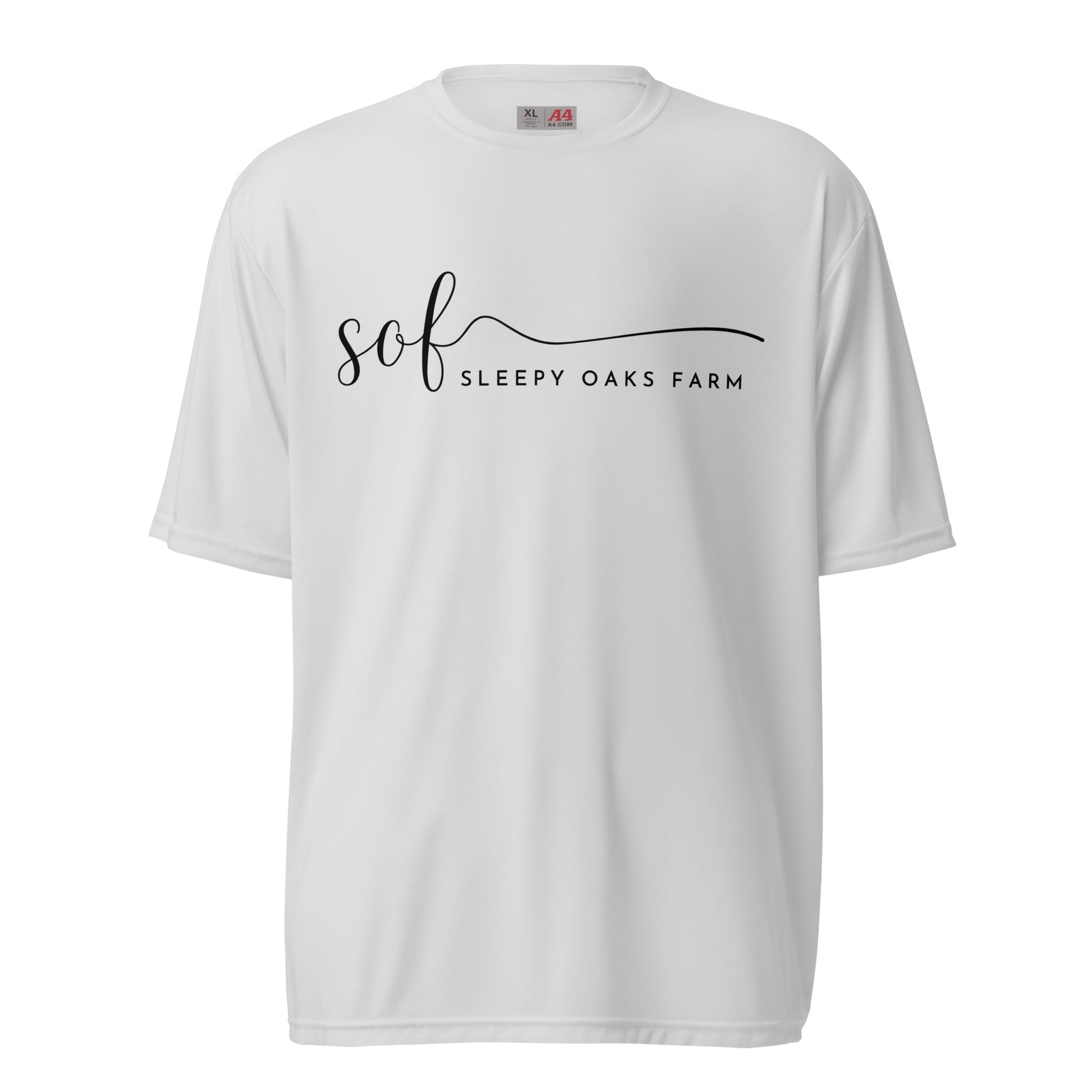 Active | Moisture Wicking Shirt | Sleepy Oaks Farm | Script Logo