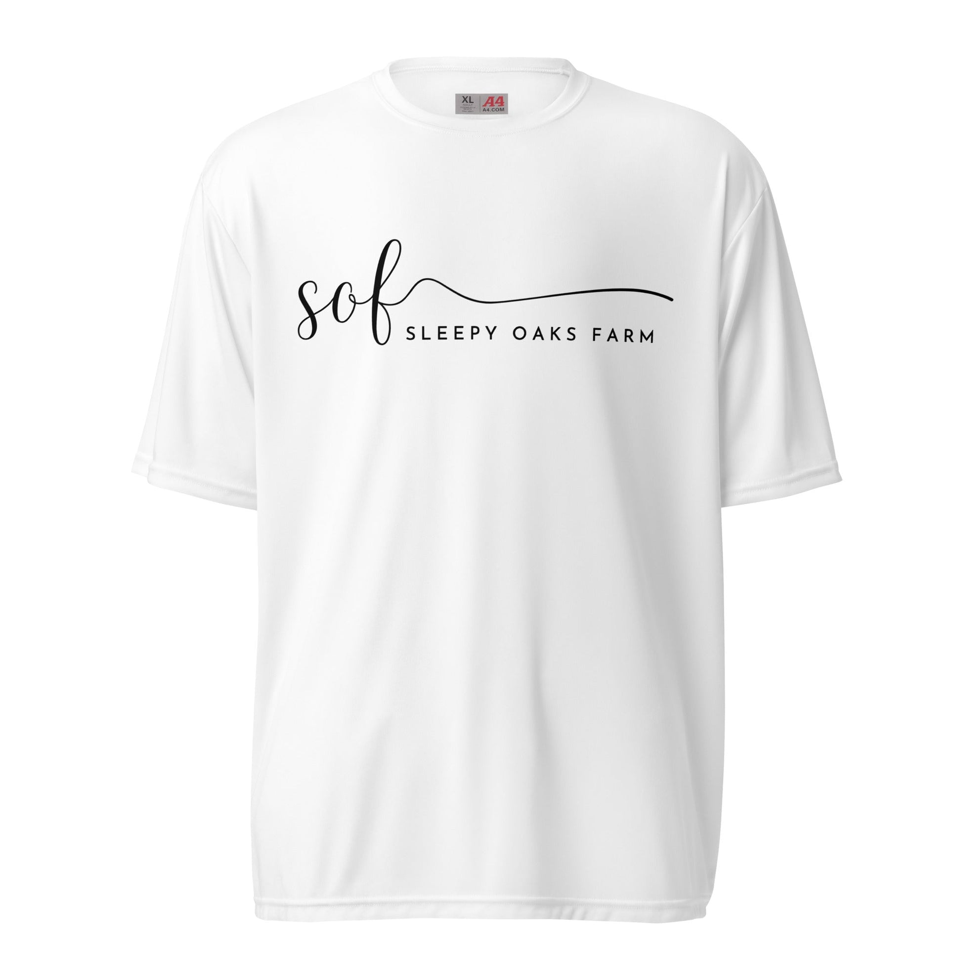 Active | Moisture Wicking Shirt | Sleepy Oaks Farm | Script Logo