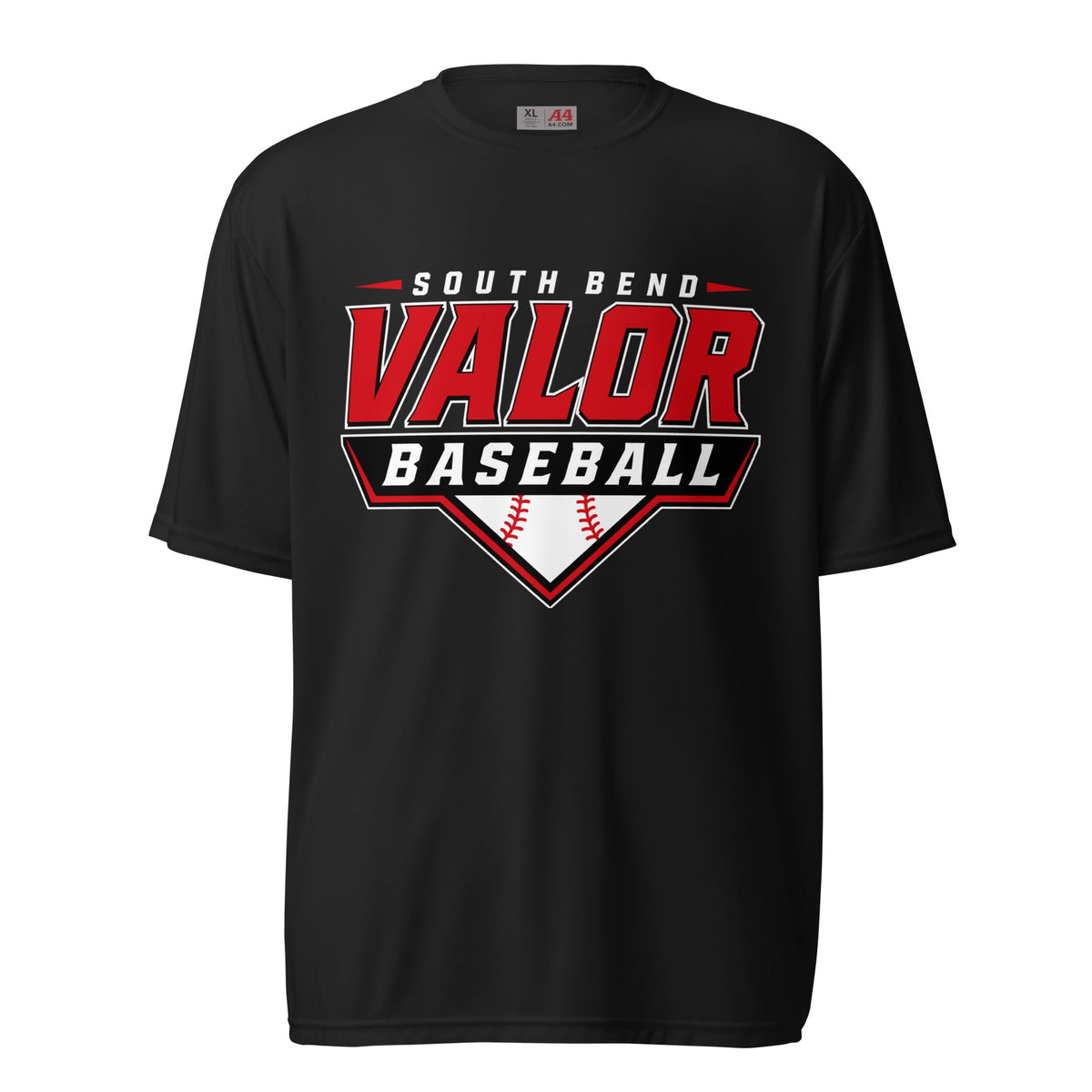 Active | Moisture Wicking Shirt | South Bend Valor Baseball | Vanguard Logo
