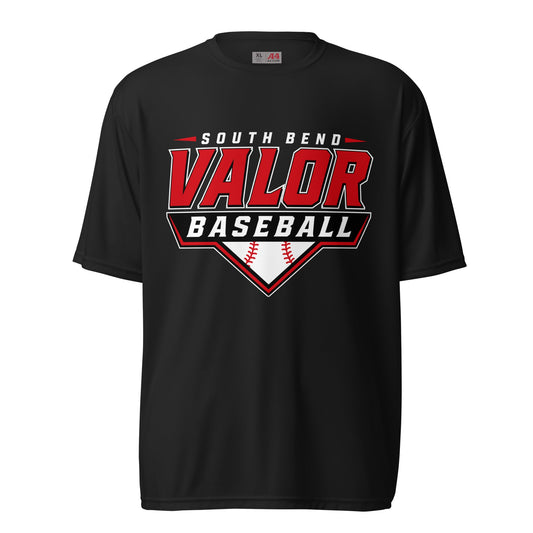 Active | Moisture Wicking Shirt | South Bend Valor Baseball | Vanguard Logo