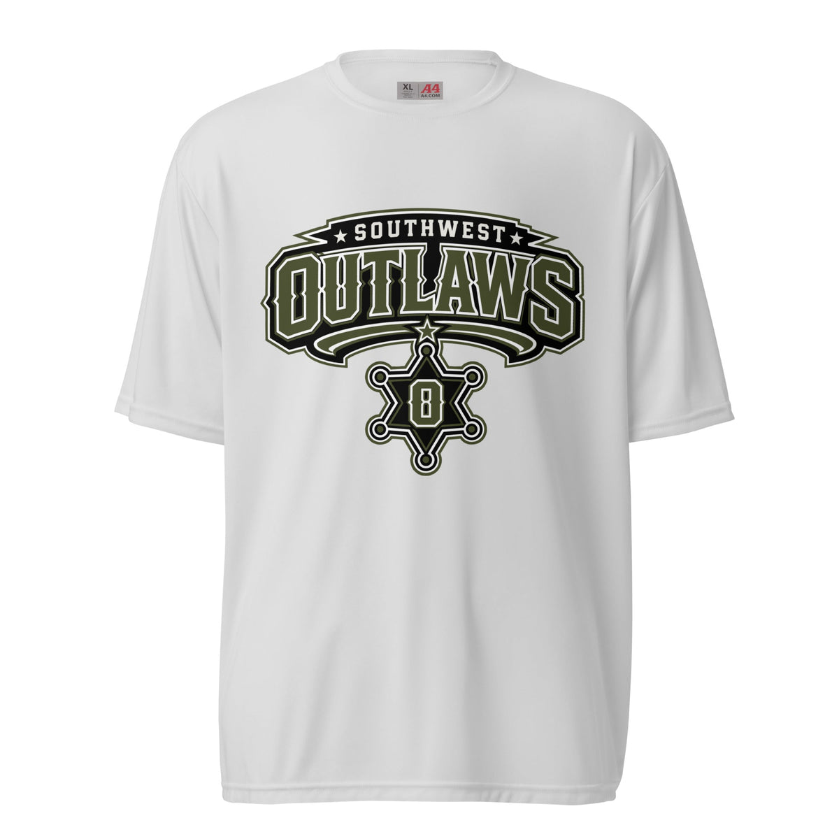 Active | Moisture Wicking Shirt | Southwest Outlaws | Frontier Athletics Logo
