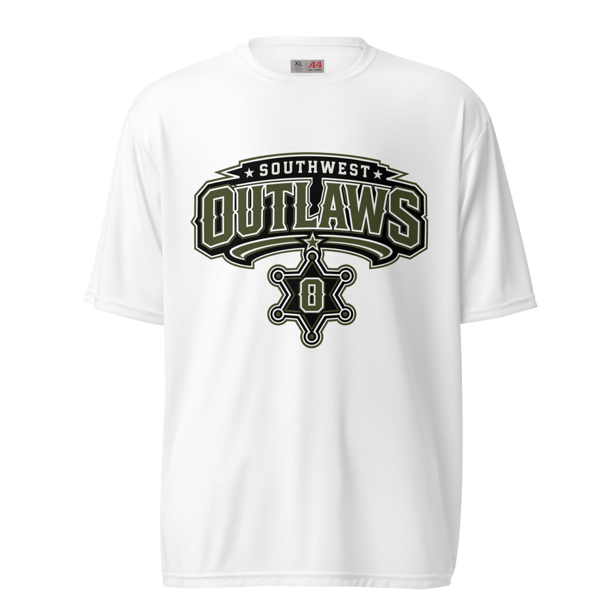 Active | Moisture Wicking Shirt | Southwest Outlaws | Frontier Athletics Logo