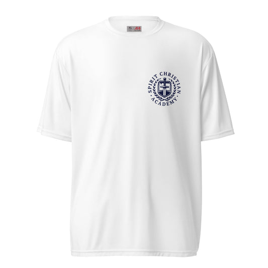 Active | Moisture Wicking Shirt | Spirit Christian Academy | Navy Script Logo