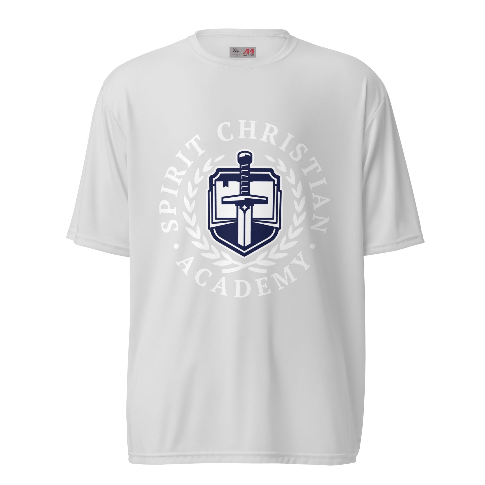 Active | Moisture Wicking Shirt | Spirit Christian Academy | White Script Logo