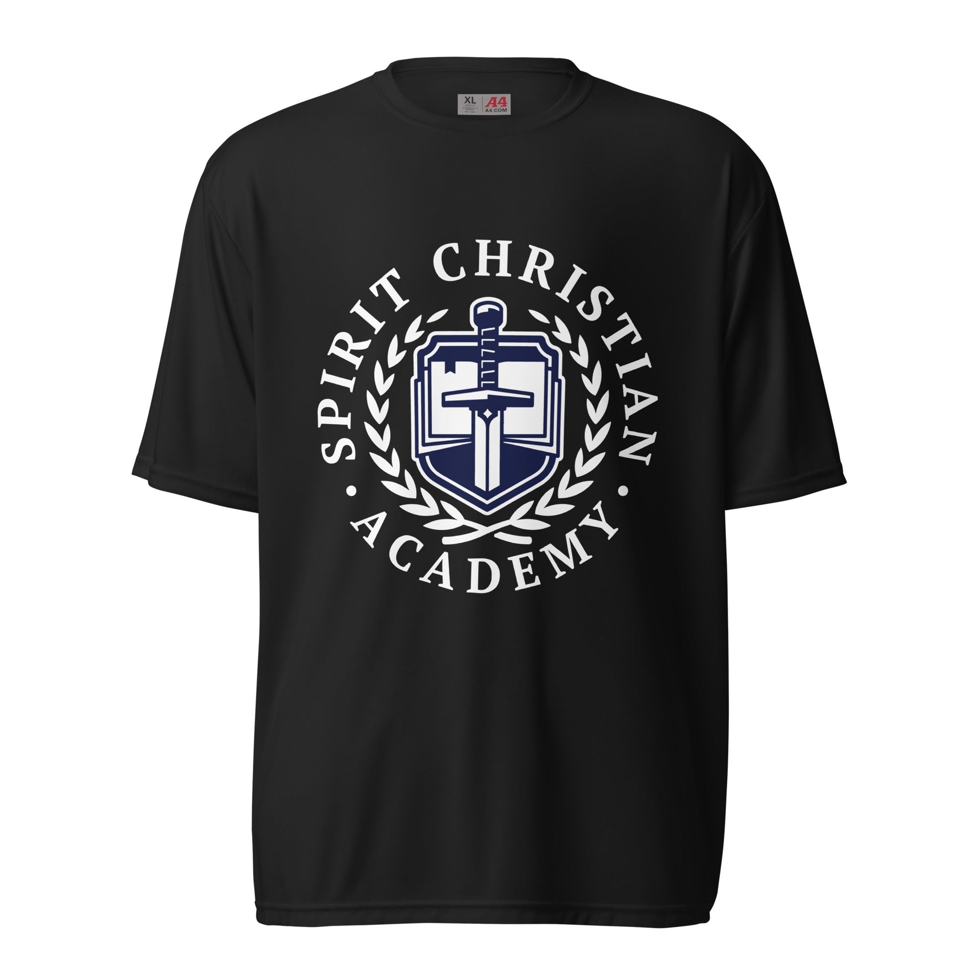 Active | Moisture Wicking Shirt | Spirit Christian Academy | White Script Logo