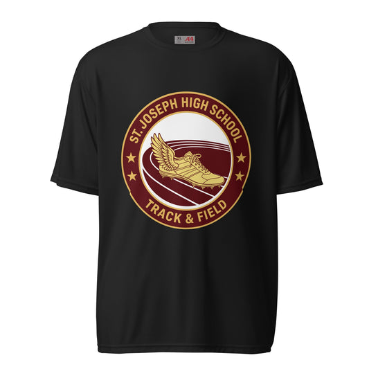 Active | Moisture Wicking Shirt | St. Joseph High School - Track & Field | Badge Logo