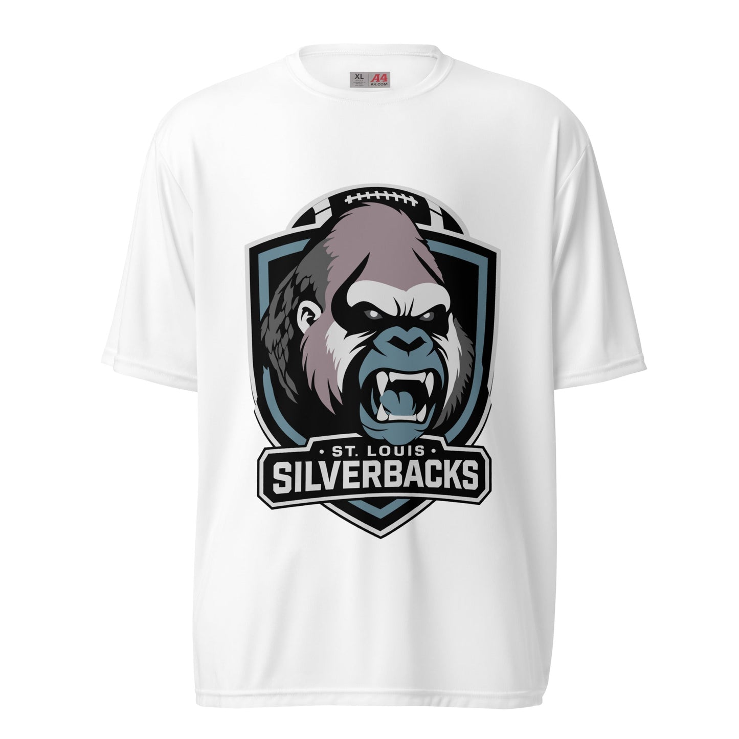 Active | Moisture Wicking Shirt | St. Louis Silverbacks Women’s Football Team | Shield Logo