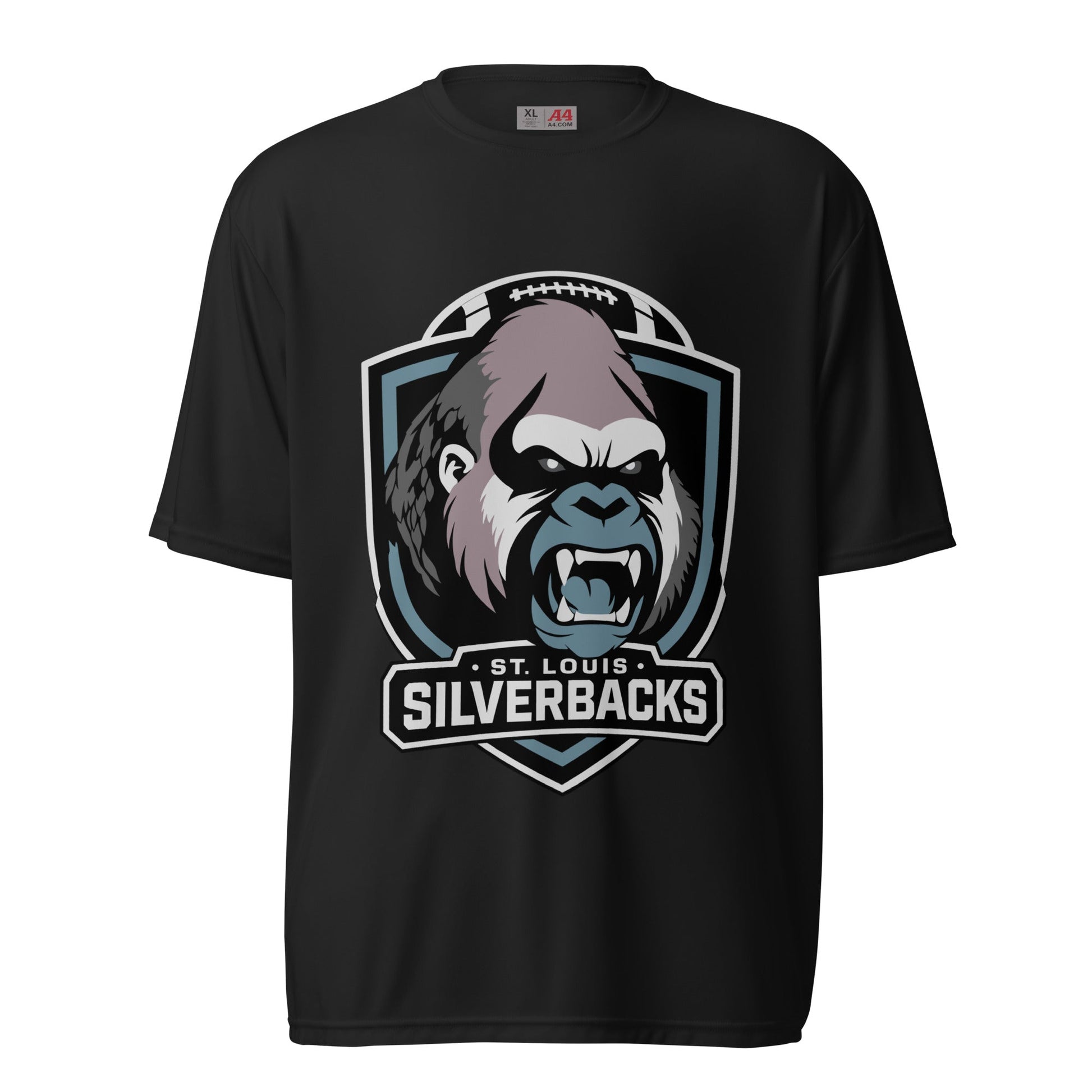 Active | Moisture Wicking Shirt | St. Louis Silverbacks Women’s Football Team | Shield Logo