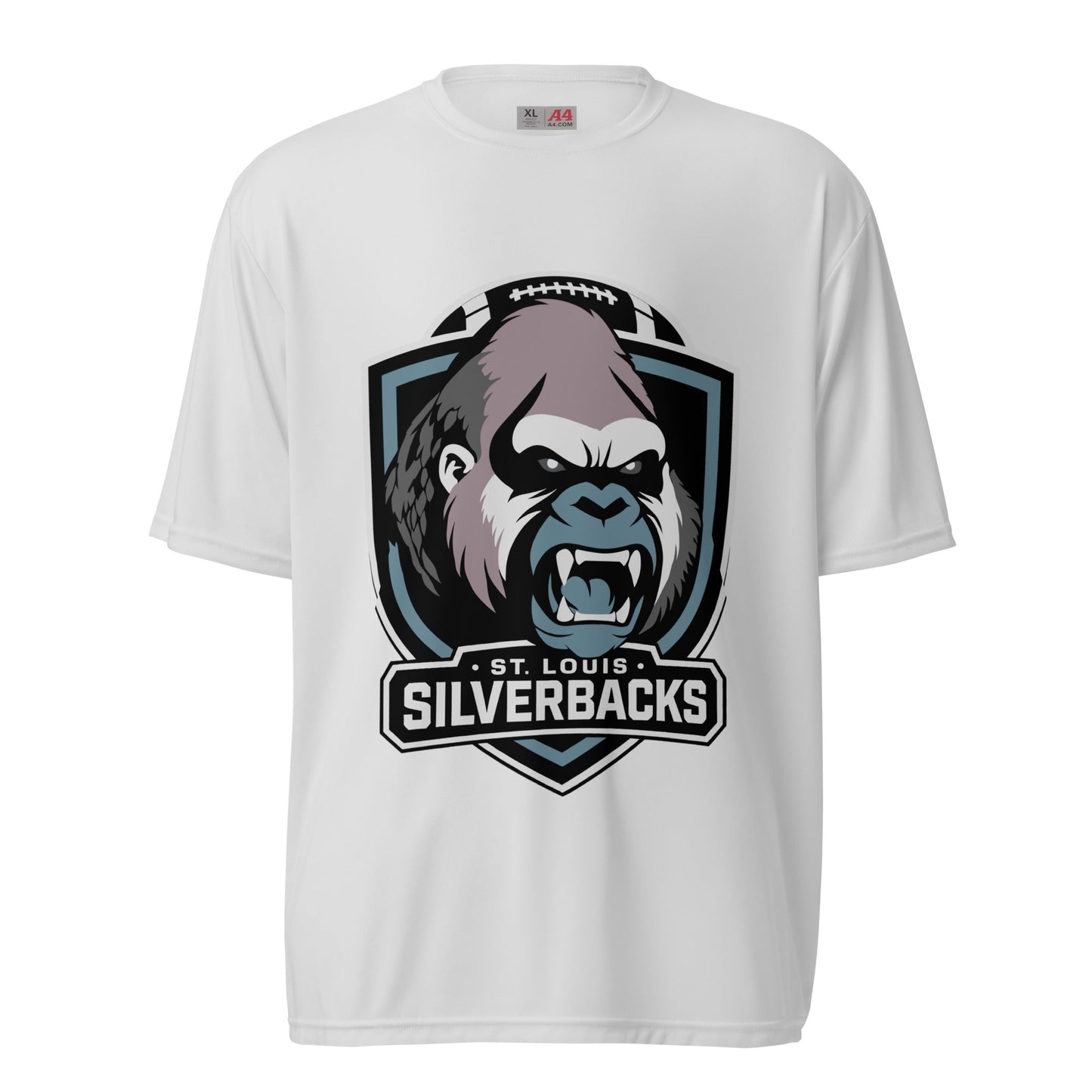 Active | Moisture Wicking Shirt | St. Louis Silverbacks Women’s Football Team | Shield Logo