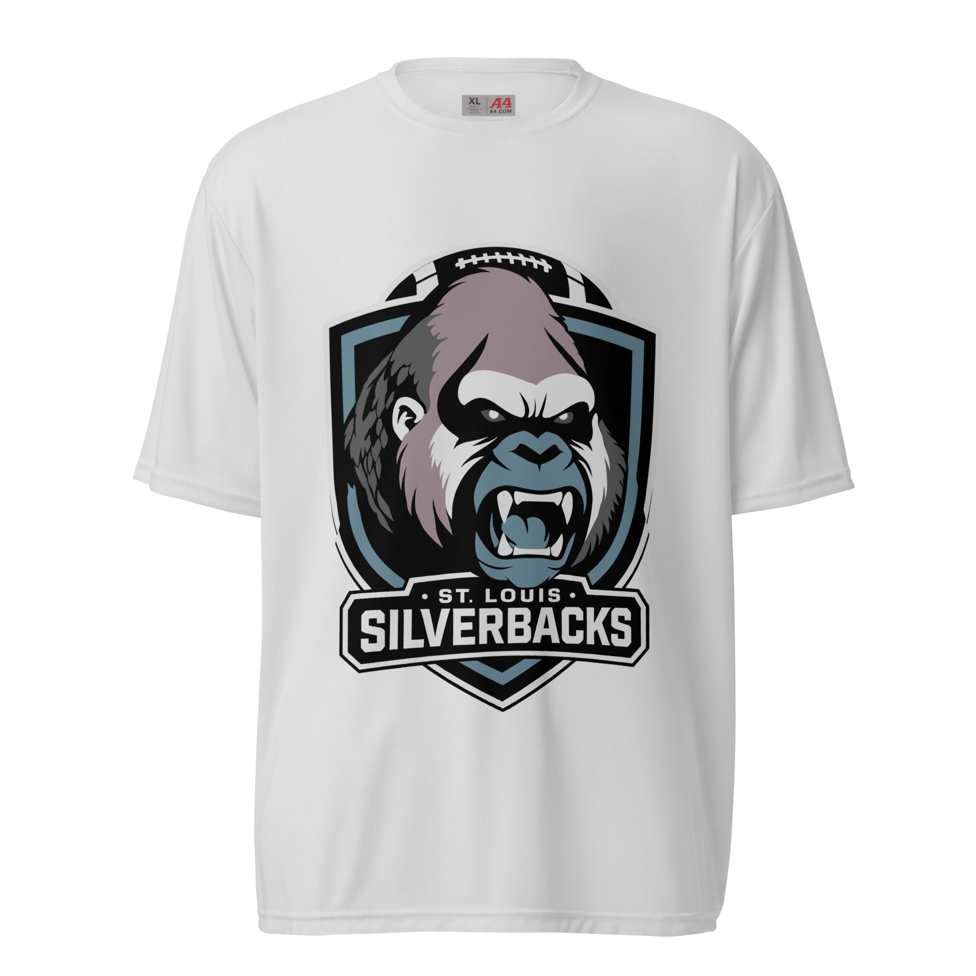 Active | Moisture Wicking Shirt | St. Louis Silverbacks Women’s Football Team | Shield Logo