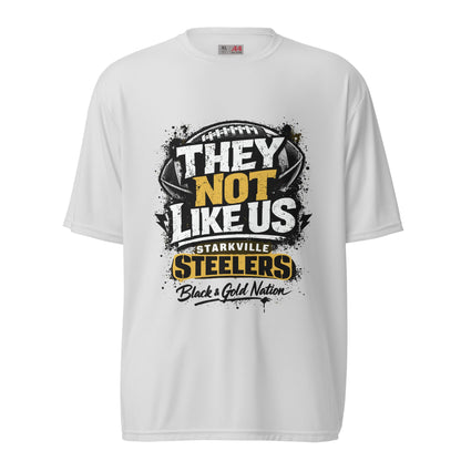 Active | Moisture Wicking Shirt | Starkville Steelers | They Not Like Us Logo