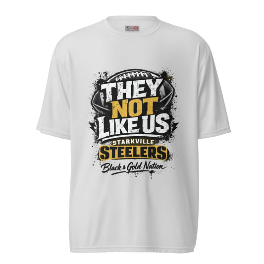 Active | Moisture Wicking Shirt | Starkville Steelers | They Not Like Us Logo